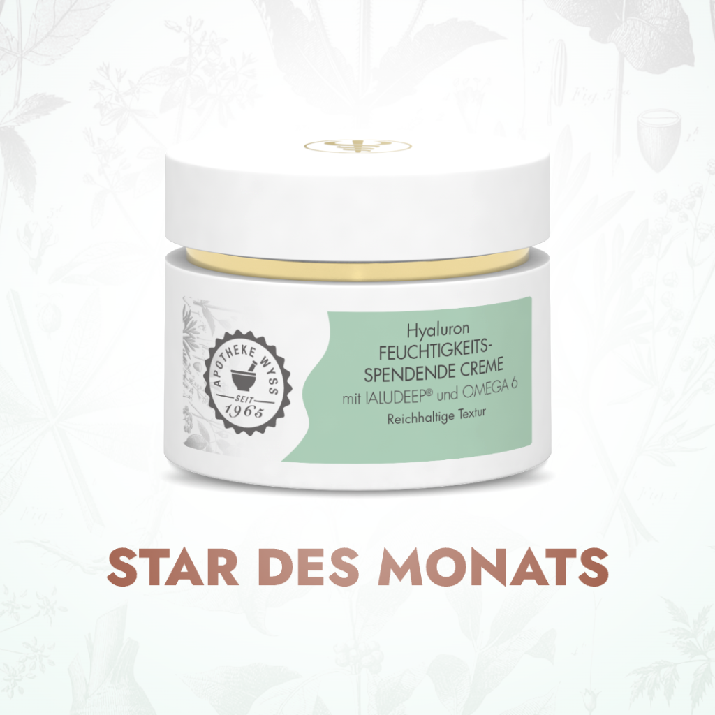 Star des Monats November 2026: Hyaluron Feuchtigkeitsspendende Creme der Apotheke Wyss