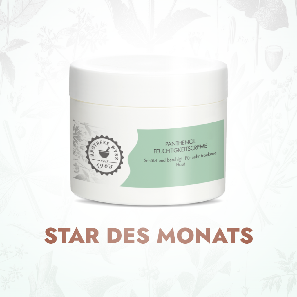 Star des Monats Oktober 2026: Panthenol Feuchtigkeitscreme der Apotheke Wyss